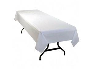 Table Set Rectangular Table Cover, Heavyweight Plastic, 54 x 108, White, 6/Pack Table Set Rectangular Table Cover, Heavyweight Plastic, 54 x 108, White, 6/Pack