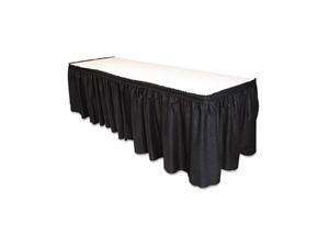 Table Set Linen-Like Table Skirting, 29" x 14', Black Table Set Linen-Like Table Skirting, 29" x 14', Black