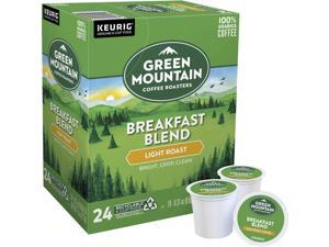 Green Mountain Coffee Roasters K-Cup Breakfast Blend Coffee - Light - 24/Box - 4Box/Carton 6520CT
