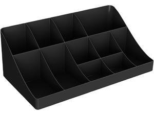 Mind Reader Black 13 compartment Breakroom Condiment Organizer Mind Reader Black 13 compartment Breakroom Condiment Organizer