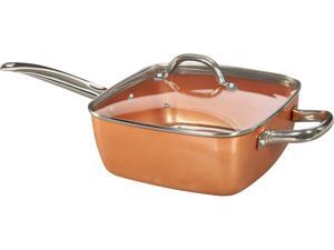 Tayama TCSP-10 Induction Square Pan, Medium, Copper Tayama TCSP-10 Induction Square Pan, Medium, Copper