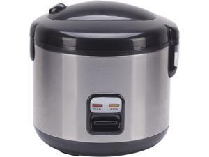 Sunpentown SC-1202SS Black/Stainless Steel 6-cups Rice Cooker with Stainless Body Sunpentown SC-1202SS Black/Stainless Steel 6-cups Rice Cooker with Stainless Body