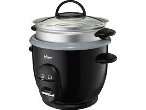OSTER CKSTRC61K-TECO DuraCeramic Titanium Infused 6-Cup Rice and Grain Cooker with Steamer