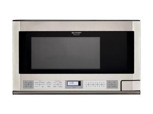 Sharp R-1214 1.5 cu. ft. 1100W Sensor Over-The-Counter Microwave
