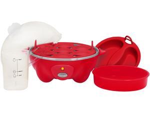 Elite Cuisine EGC-007R Automatic Easy Egg Cooker, 7 Eggs, Red Elite Cuisine EGC-007R Automatic Easy Egg Cooker, 7 Eggs, Red