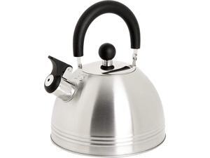Mr. Coffee Carterton 1.5 Quart Stainless Steel Whistling Tea Kettle, Silver 91408.02 Mr. Coffee Carterton 1.5 Quart Stainless Steel Whistling Tea Kettle, Silver 91408.02