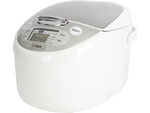 TIGER JAX-S18U Microcomputer Controlled Rice Cooker & Warmer, White, 20 Cups Cooked / 10 Cups Uncooked Made in Japan TIGER JAX-S18U Microcomputer Controlled Rice Cooker & Warmer, White, 20 Cups Cooked / 10 Cups Uncooked Made in Japan