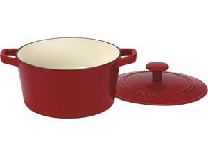 Cuisinart  CI630-20CR  Chef’s Classic Enameled Cast Iron 3-Quart Round Covered Casserole, Cardinal Red