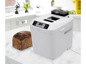 Rosewill Bread Maker with Automatic Fruit and Nut Dispenser, 2lb Capacity, Programmable, 12 Settings, 3 Crust Options, Gluten-Free Setting, Rapid Bake, Dishwasher Safe, White - (RHBM-15001)