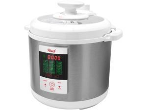 Rosewill 6 Quart 8-in-1 Electric Pressure Cooker, Slow Cooker, Rice Cooker, Steamer, Saute, Yogurt Maker, Deep Fryer, Warmer, 12 One Touch Programs, Stainless Steel