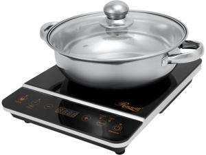Rosewill Induction Cooker 1800-Watt, Induction Cooktop, Electric Burner with Stainless Steel Pot 10" 3.5 QT 18-8, RHAI-16001 Rosewill Induction Cooker 1800-Watt, Induction Cooktop, Electric Burner with Stainless Steel Pot 10" 3.5 QT 18-8, RHAI-16001