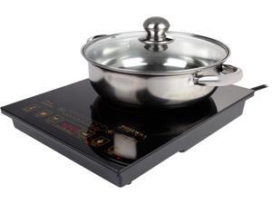 Rosewill Induction Cooker 1800-Watt, 5 Pre-Programmed Induction Cooktop, Electric Burner with Stainless Steel Pot 10" 3.5 QT 18-8, RHAI-16002 Rosewill Induction Cooker 1800-Watt, 5 Pre-Programmed Induction Cooktop, Electric Burner with Stainless Steel Pot 10" 3.5 QT 18-8, RHAI-16002