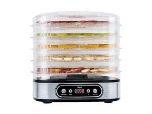Rosewill Food Dehydrator, 5 Stackable Trays with Adjustable 48H Timer and Temperature Control - Electric Food Preserver for Jerky, Fruits, Veggies, Meat & Dog Treats, Large capacity