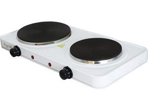 MegaChef Electric Easily Portable Ultra Lightweight Dual Burner Cooktop Buffet Range MC-2012B Sleek White MegaChef Electric Easily Portable Ultra Lightweight Dual Burner Cooktop Buffet Range MC-2012B Sleek White
