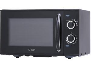 Commercial Chef 0.9 Cubic Foot Countertop Microwave, Compact, Rotary Control CHMH900B6C Black Commercial Chef 0.9 Cubic Foot Countertop Microwave, Compact, Rotary Control CHMH900B6C Black