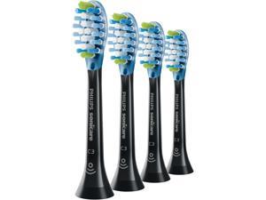 Sonicare HX9044/95 C3 Premium Plaque Control Standard Replacement Toothbrush Heads, Black 4-Pack