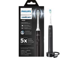 Philips Sonicare HX3681/24 4100 Power Toothbrush, Rechargeable Electric Toothbrush with Pressure Sensor, Black