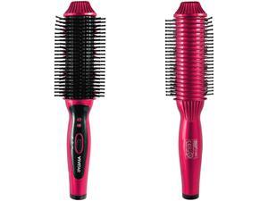 Vivitar PG-7250PNK Ceramic Straightening/Curling Hair Brush, Pink Vivitar PG-7250PNK Ceramic Straightening/Curling Hair Brush, Pink