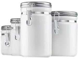 Anchor Hocking 03922MR Ceramic Canister Set Anchor Hocking 03922MR Ceramic Canister Set