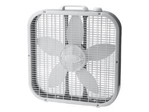 Lasko 20" Energy Efficient Basic Box Fan w/ 3 Speeds, White - Lasko 20" Energy Efficient Basic Box Fan w/ 3 Speeds, White -