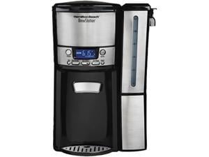 Hamilton Beach 47900 Black Brew Station 12-Cup Dispensing Programmable Coffeemaker with Removable Water Reservoir