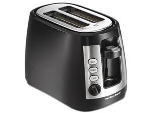 Hamilton Beach 22810 Black 2Slice Warm Mode Toaster with Retractable Cord