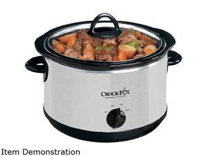 CROCK-POT SCR503-SP-SL 5 Qt. 5-Quart Round Slow Cooker CROCK-POT SCR503-SP-SL 5 Qt. 5-Quart Round Slow Cooker