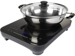Midea Induction Cooktop with 9" Saute pan glass lid MIND179ST-B