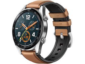 Huawei Watch 55023263 Fit Watch GT Classic Edition Fortuna-B19V GPS Smartwatch - Brown Stainless Steel (Canada Warranty)