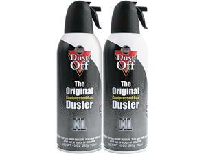 Dust-Off DSXLPW Disposable Compressed Gas Duster, 10 oz Cans, 2/Pack
