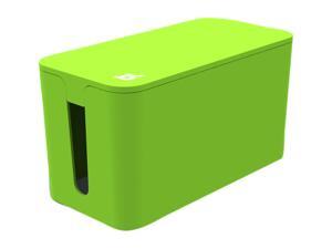 Bluelounge BLUCBM-GRN CableBox Mini Cable Management Solution w/ 4-socket Power Strip - Green Bluelounge BLUCBM-GRN CableBox Mini Cable Management Solution w/ 4-socket Power Strip - Green