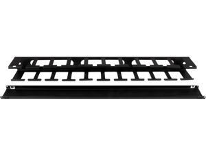 StarTech.com 1U Horizontal Finger Duct Rack Cable Management Panel with Cover StarTech.com 1U Horizontal Finger Duct Rack Cable Management Panel with Cover