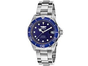 Invicta 17040 Men's Pro Diver Auto Watch - Stainless Steel Blue Dial & Bezel