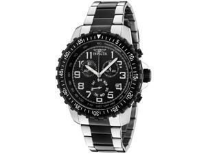 Men's Invicta II 1326 Chronograph Black Dial Two Tone Watch