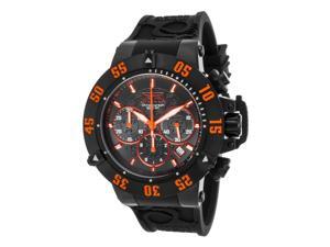 Invicta 22923 Men's Subaqua Chrono Black Silicone & Dial Orange Accents Watch Invicta 22923 Men's Subaqua Chrono Black Silicone & Dial Orange Accents Watch