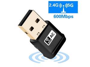 USB Wifi Adapter AC600 USB Wireless Adapter 2.4GHz/5GHz with inbuilt Antenna for Windows XP/Vista/7/8/8.1/10 MAC OS X 10.9-10.11 USB Wifi Adapter AC600 USB Wireless Adapter 2.4GHz/5GHz with inbuilt Antenna for Windows XP/Vista/7/8/8.1/10 MAC OS X 10.9-10.11