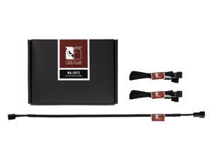 Noctua NA-SEC2, 3 Pin Fan Extension Cables (30cm, Black)