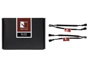 Noctua NA-SYC2, 3 Pin Y-Cables for PC Fans (Black)