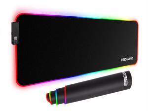 ESGAMING  RGB Gaming Mouse Pad (31.5x11.8) Inch with 7-color Lighting