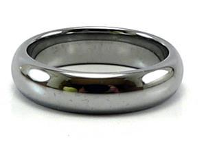 5.5mm Tungsten Carbide Domed Ring, Comfort Fit