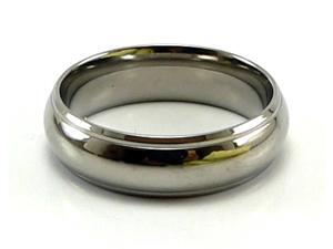 6.5mm Domed Titanium Ring (Men's and Women's) 6.5mm Domed Titanium Ring (Men's and Women's)
