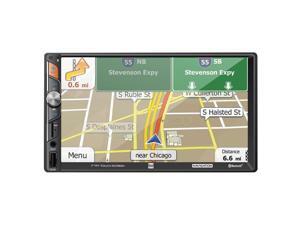 Dual DM620N 7 in. Double Din Mechless Digital Media Receiver with Built-in Navigation, Black Dual DM620N 7 in. Double Din Mechless Digital Media Receiver with Built-in Navigation, Black