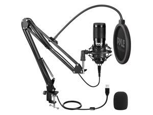 Pyle PDMIKT140 Desktop USB Podcast Microphone Kit, Black Pyle PDMIKT140 Desktop USB Podcast Microphone Kit, Black