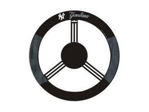 Fremont Die Inc New York Yankees Poly-Suede Steering Wheel Cover Wheel Cover Fremont Die Inc New York Yankees Poly-Suede Steering Wheel Cover Wheel Cover