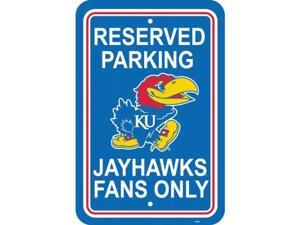 Fremont Die 50229 Kansas Jayhawks- 12 in. X 18 in. Plastic Parking Sign Fremont Die 50229 Kansas Jayhawks- 12 in. X 18 in. Plastic Parking Sign