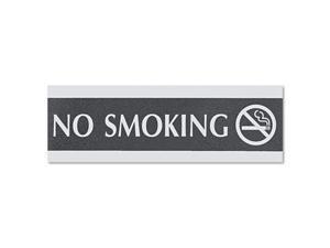 Headline Sign 4757 Century Series Office Sign- "No Smoking"- 9 x 1/2 x 3- Black/Silver Headline Sign 4757 Century Series Office Sign- "No Smoking"- 9 x 1/2 x 3- Black/Silver