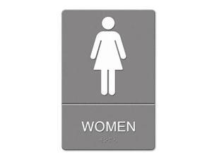Headline Sign ADA Sign Women Restroom Symbol w/Tactile Graphic Molded Plastic 6 Headline Sign ADA Sign Women Restroom Symbol w/Tactile Graphic Molded Plastic 6