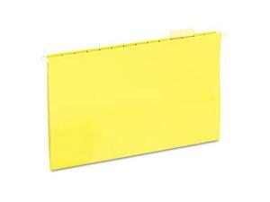 UNIVERSAL Hanging File Folders 1/5 Tab 11 Point Stock Legal Yellow 25/Box 14219 UNIVERSAL Hanging File Folders 1/5 Tab 11 Point Stock Legal Yellow 25/Box 14219