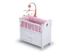 Badger Basket Doll Crib w/Bedding & Mobile Badger Basket Doll Crib w/Bedding & Mobile