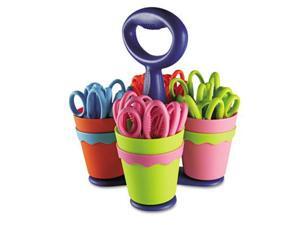 Westcott School Scissor Caddy and 24 Kids Scissors With Microban 5" Blunt 14756 Westcott School Scissor Caddy and 24 Kids Scissors With Microban 5" Blunt 14756